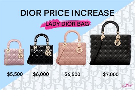 lady dior europe price 2024|Lady Dior bag price.